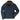 Front view of Cockpit USA Men's N1 Bedford Cord Deck Jacket in navy with button closure and fleece collar made in USA
