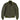 Front view of Cockpit USA Men's WWII American Tanker Jacket in olive green with wool lining made in USA