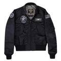 Cockpit USA Movie Heroes Men's Black Stealth Nylon Flight Jacket