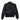 Back view of the Cockpit USA Movie Heroes Black Nylon Flight Jacket with clean panel and shoulder patch.