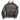 Front view of Cockpit USA The General B-3 Sheepskin Bomber Jacket in distressed brown leather with cream shearling collar and trim