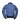Back view of the Cockpit USA Women's B-15 Bomber Jacket in solid blue nylon., made in USA