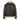 Back view of Cockpit USA Women's B-3 Sheepskin Bomber Jacket in brown leather and shearling