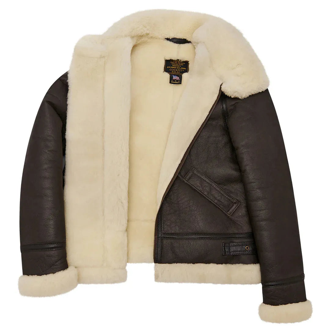 Cockpit USA Womens B-3 Sheepskin Bomber Jacket