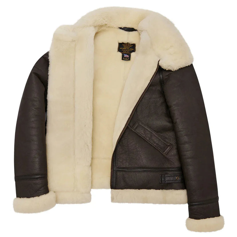 Full cream shearling, double-faced
