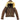 Front view of the Cockpit USA Women’s Hooded B-3 Bomber Jacket in brown with fur hood