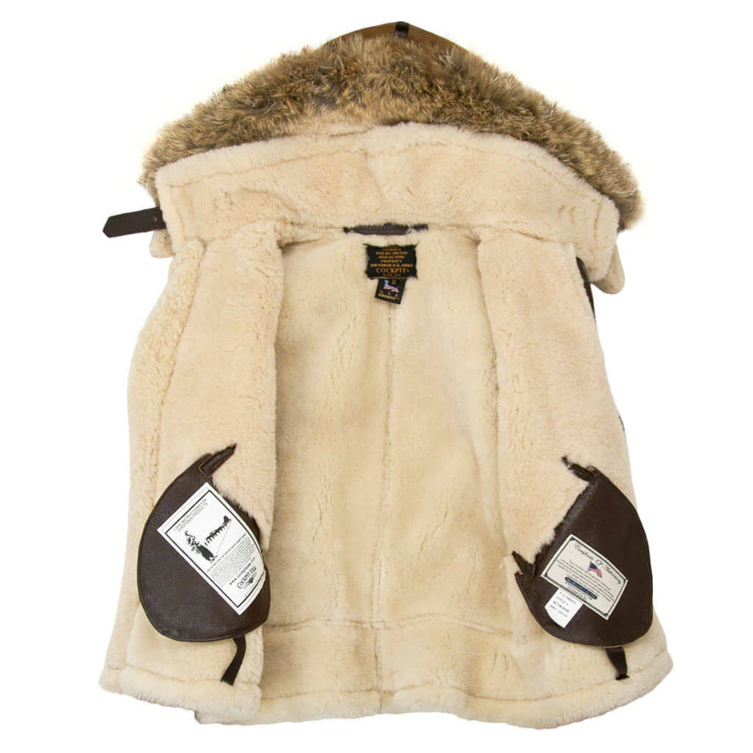 Full shearling lining, double-faced