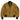 Front view of the Cockpit USA Women's The Jenny MA-1 Nylon Flight Jacket in gold with brown knit cuffs made in USA