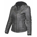Stella - Ladies 3-in-1 Leather Jacket by Derringer Leather
