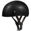 D.O.T. Daytona Skull Cap W/O Visor- Leather Covered