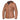 Main view of Unik women's tan leather motorcycle jacket, shown on plain studio background