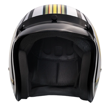 Daytona Cruiser Open Face Motorcycle Helmet Visor & Graphics Lightning, a cruiser - graphics