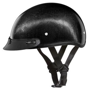 D.O.T. Daytona Skull Cap Grey Carbon Fiber in grey, a daytona skull cap - carbon fiber