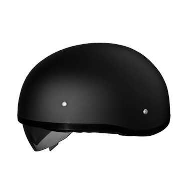 D.O.T. Daytona Skull Cap W/ Inner Shield Dull Black in black, a daytona skull cap - inner shield — view 3 of 8