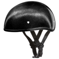 D.O.T. Daytona Skull Cap W/O Visor- Grey Carbon Fiber