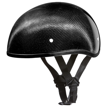 D.O.T. Daytona Skull Cap W/O Visor Grey Carbon Fiber in grey, a daytona skull cap - carbon fiber