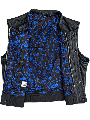 Size: 3XL First MFG Club Style Blue Paisley Final Sale Ships Same Day