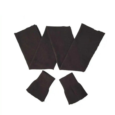 Brown replacement sleeve cuffs and waistband kit for flight jackets, made in USA