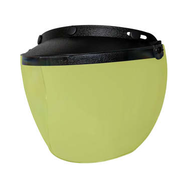 Flip Up Visor Yellow in yellow