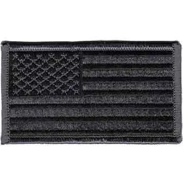 Grey Camouflage American Flag Uniform Patch - Legendary USA