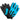 Spitfire Black Blue Flame Gloves in black deerskin made in USA, a motorcycle glove