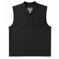 Legendary 'Nightshift' Black Denim Motorcycle Vest