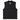 Legendary 'Nightshift' Black Denim Vest front view showing the black cotton design made in USA