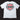 Back view of Legendary All American t-shirt showing large red and black USA Legendary shield graphic, made in USA