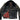 Front view of the Legendary Black Stallion leather jacket with plaid lining and open chest showing inside details