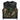 Front view of Legendary camo club-style motorcycle vest made with Cordura fabric and black leather trim, made in USA