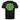 Back of the Legendary Color Shield Motorcycle T-Shirt with oversized neon green USA Legendary design, Made in USA