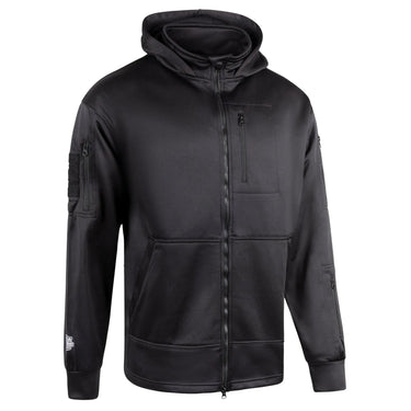 Main view of Legendary Concealer Tactical Motorcycle Hoodie with zip front and chest pocket, Made in USA