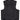 Back view of the Legendary Gunslinger leather vest showing clean design with subtle braided detailing and side lacing