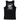 Back view of Legendary USA black motorcycle tank top with Live Legendary Die Legendary graphic featuring motorcycle and palm tree design