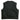 Back view of Legendary LowLife cropped black leather motorcycle vest, made in USA