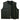 Legendary LowLife leather vest shown open to display mesh liner and zipper snaps, made in USA