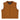 Front view of Legendary LowLife NCP cropped fitted motorcycle vest in American bison leather, made in USA