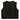 Back view of Legendary LowLife NOP Black Leather Motorcycle Vest with clean panel ideal for patches, made in USA
