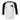 Main view of Legendary Mama 3/4 sleeve raglan top in white with black sleeves, featuring tattoo-style heart and rose design by Sam Hambrick, Made in USA