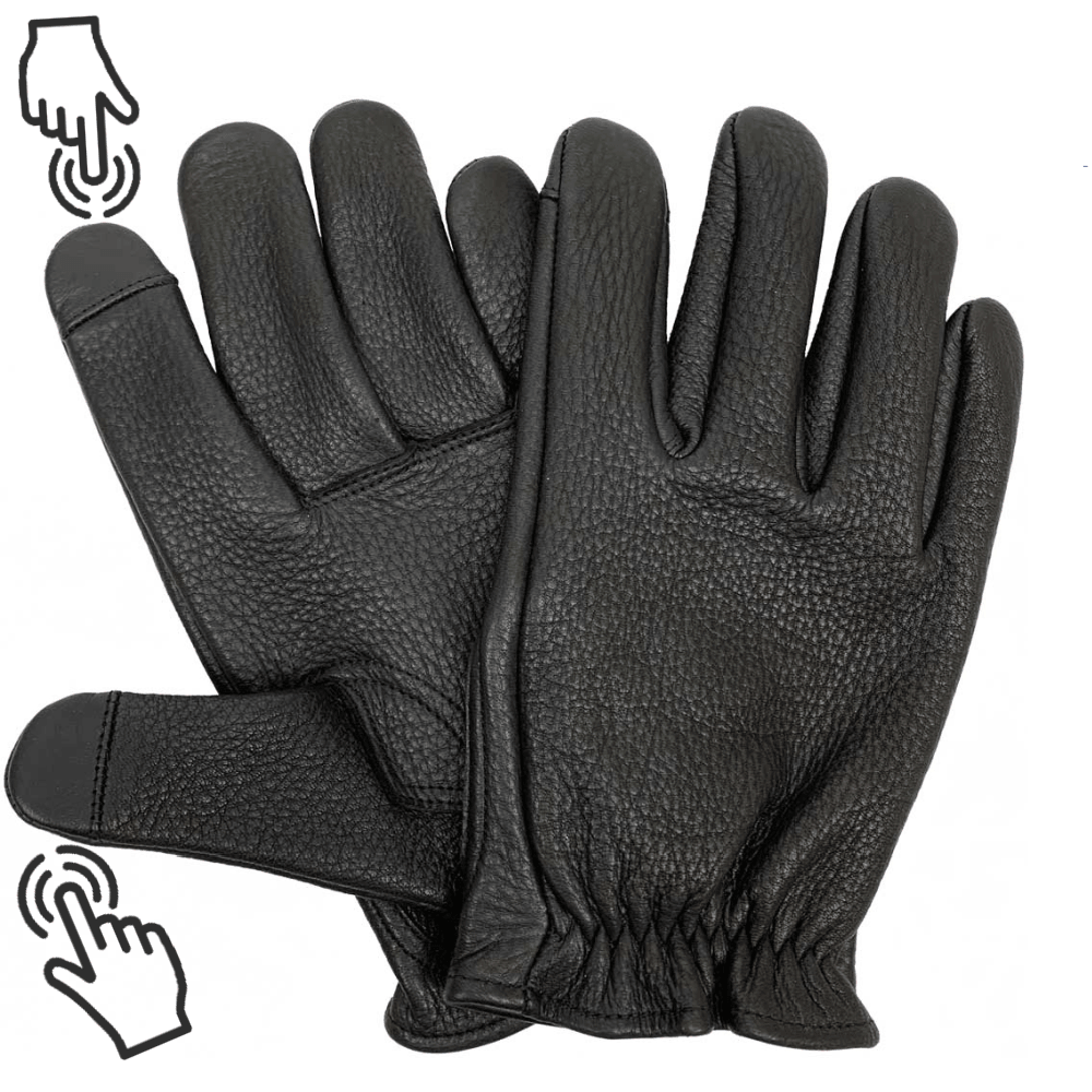 Legendary Men s Deerskin Short Wrist Touchscreen Gloves