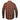 Legendary black brown flannel shirt with orange and black pattern on a white background back view