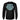 Back view of black long sleeve shirt with large light blue Legendary USA shield logo, made in USA