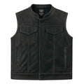 Legendary Reckless Outlaw Men's Aged Leather Motorcycle Vest