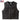 Fitted club-style leather motorcycle vest front view with zip closure and dual chest pockets – Legendary USA, made in USA