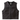 Fitted club-style leather motorcycle vest front view with zip closure and dual chest pockets – Legendary USA, made in USA