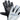 Close-up palm view of Legendary USA Holy Blanco motorcycle gloves showing soft black deerskin palm and breathable white perforated top made