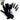 Clean studio image of Legendary USA Illest Dozer motorcycle gloves with white perforated deerskin top, black palm, and short wrist closure, made in USA