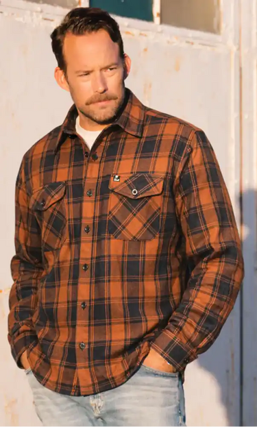 Legendary No Life™ Series Men’s Black & Brown Flannel Shirt - Limited Edition