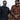 Legendary No Life series men’s black and white flannel shirts worn outdoors by two men wearing sunglasses