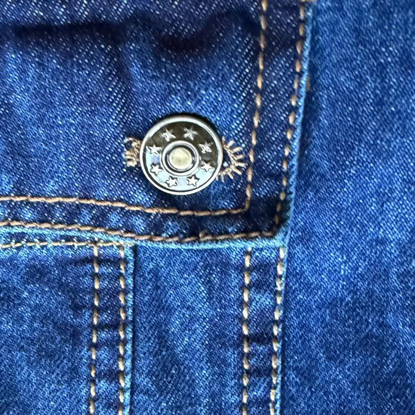 Legendary Lowlife 'Uncle Jesse' Lightweight Denim Overalls front view showing the denim design